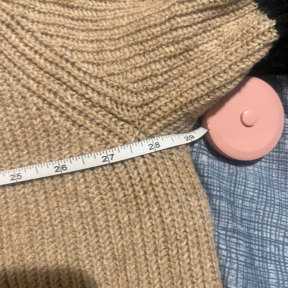 Black and Tan Striped Shaker Stitch Cardigan - Picture 5 of 5